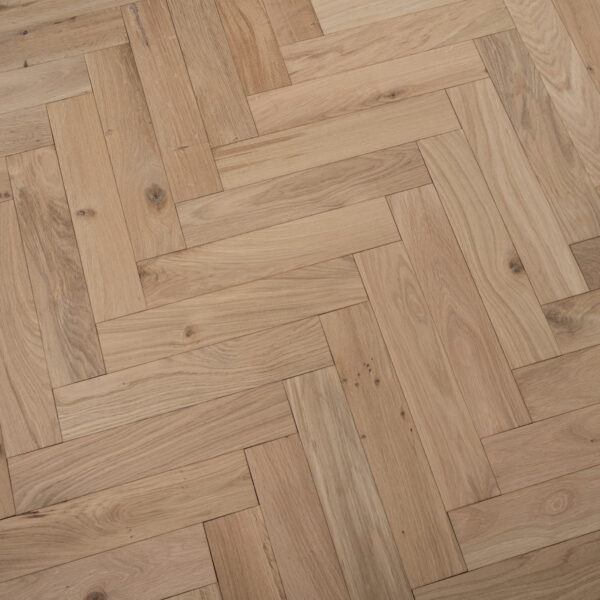 TFE Modern Line Herringbone 14/3x90x450 Unfinished (4V) Classic Grade Tongue & Groove - Image 2