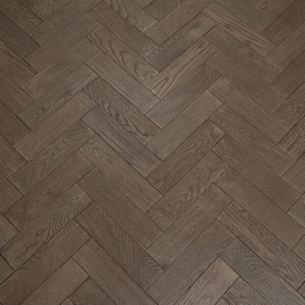 TFE Modern Line Herringbone 18/3x80x300 Gunmetal Grey (Brushed Matt Lac) Tongue & Groove - Image 2