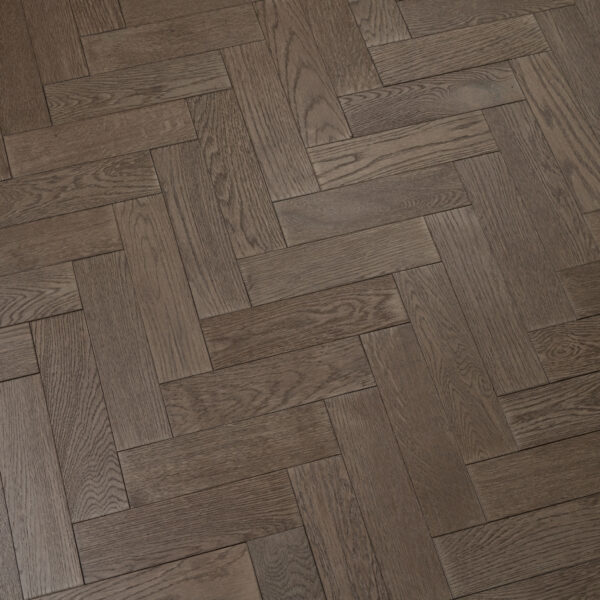 TFE Modern Line Herringbone 18/3x80x300 Gunmetal Grey (Brushed Matt Lac) Tongue & Groove - Image 3