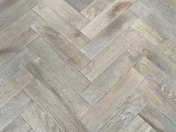 TFE Modern Line Herringbone 18/4x90x400 Grey (Hard Wax Oiled) Tongue & Groove - Image 2