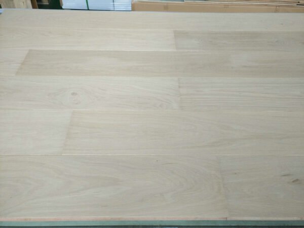 Engineered Wood Straight Plank Click System Unfinished Wide Planks Mid - Oak Light - Image 3