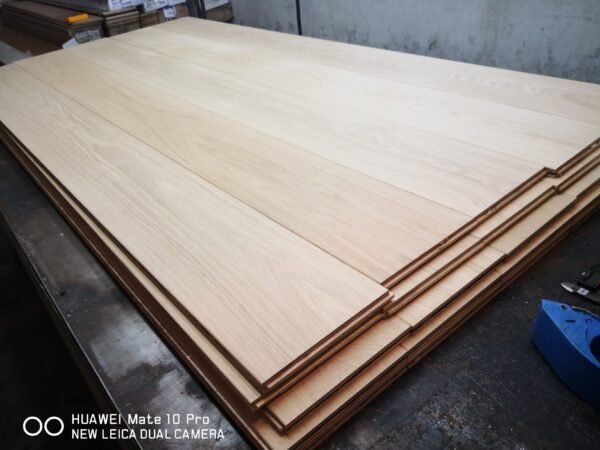 Engineered Wood Straight Plank Click System Unfinished Extra Long / XL Cool Mid Grey - Image 3