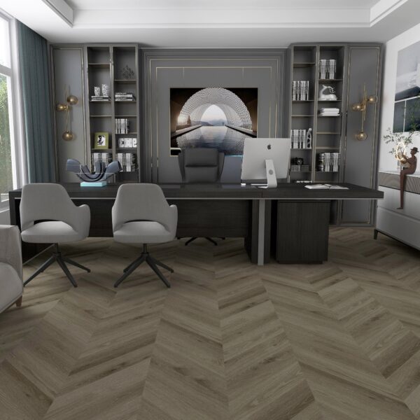 LVT Vinyl Vero Glue Down Character Chevron Charlottes Rosewood - Image 2