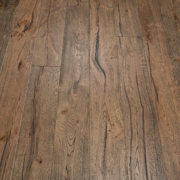 TFE Heritage Collection 20/6x190x1900 Distressed Brushed Surface Antique Dark Brown Tongue & Groove - Image 4