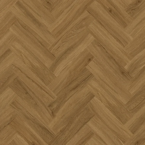 LVT Vinyl Vero Glue Down Character Herringbone Elizabethan Oak