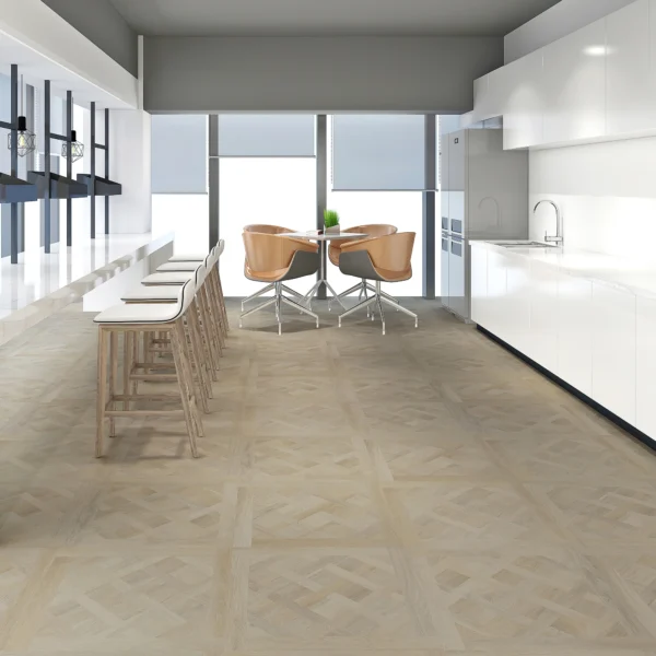 Luxury Vinyl Tile (LVT) Versailles Glue Down Character Wide Planks Mid - Oak Light - Image 2