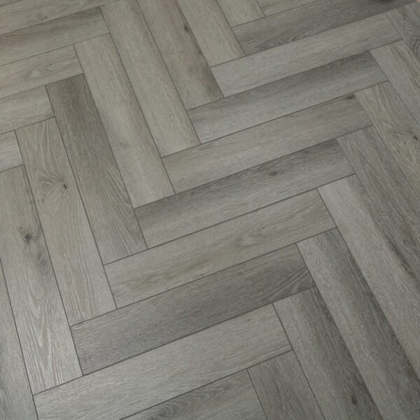 SPC / Rigid Core Vinyl Herringbone Click System SPC Wide Planks Mid - Oak Classic - Image 3