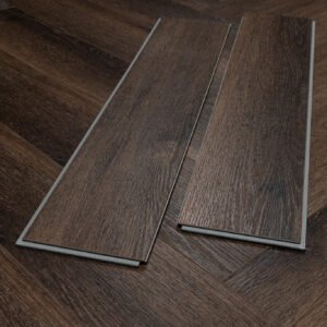 TFE SPC Herringbone 6/0.5x126x630 (1.5mm IXPE) Valinge Click System Misty Smoked