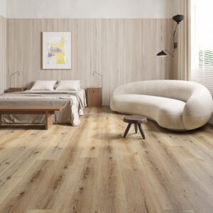 Luxury Vinyl Tile (LVT) Straight Plank Glue Down Builder's Line Wide Planks Mid Oak Classic