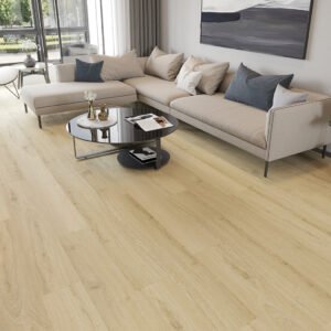 Luxury Vinyl Tile (LVT) Straight Plank Glue Down Builder's Line Wide Planks Pale/White
