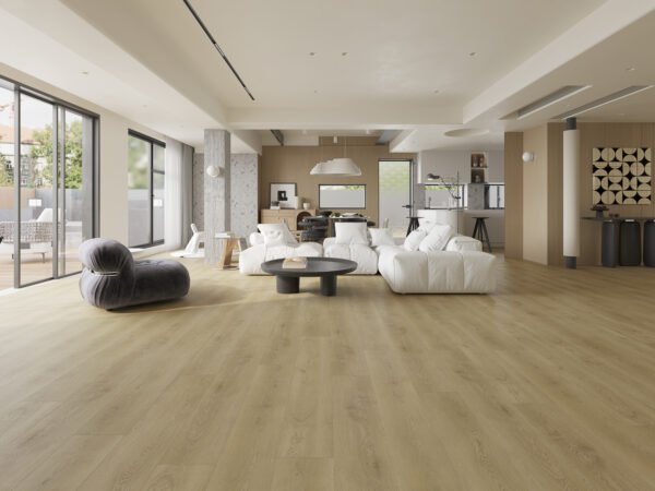 SPC / Rigid Core Vinyl Straight Plank Click System Wood Line Wide Planks Charcoal / Black - Image 2