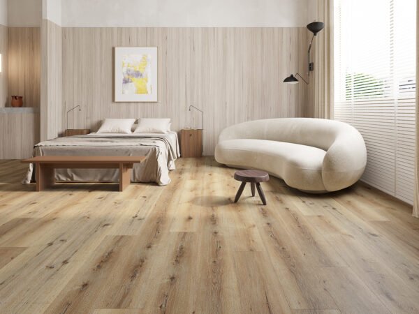 SPC / Rigid Core Vinyl Straight Plank Click System New Titan Wide Planks Mid - Oak Classic - Image 2