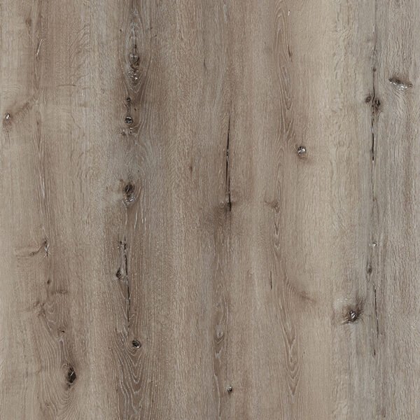 SPC / Rigid Core Vinyl Straight Plank Click System Smoked / Double Smoked New Titan Wide Planks Dark Brown