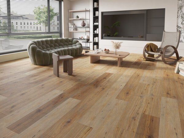 SPC / Rigid Core Vinyl Straight Plank Click System New Titan Wide Planks Mid - Oak Classic - Image 2