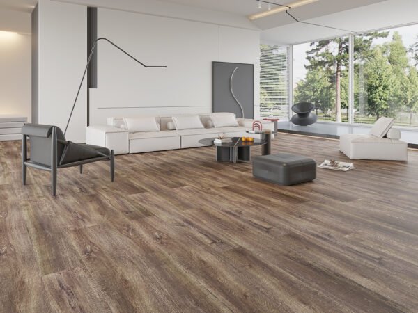 SPC / Rigid Core Vinyl Straight Plank Click System New Titan Wide Planks Mid - Oak Classic - Image 2