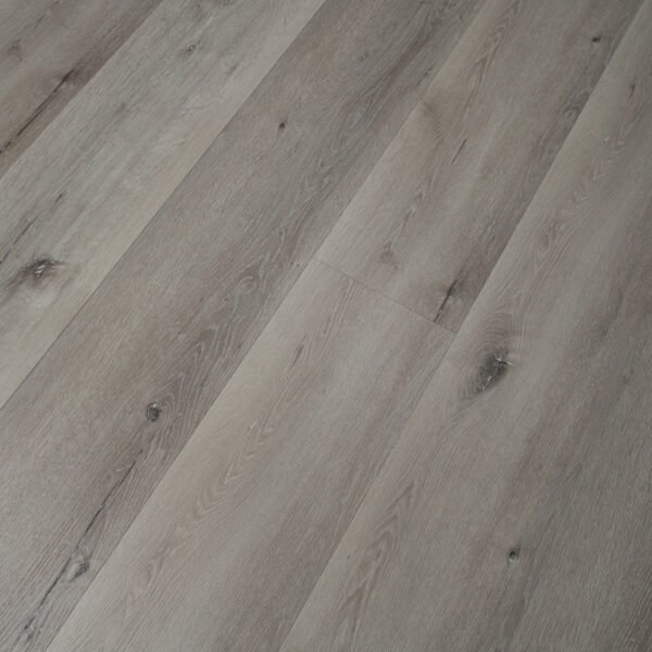 SPC / Rigid Core Vinyl Straight Plank Click System Old Titan Wide Planks Cool Mid Grey
