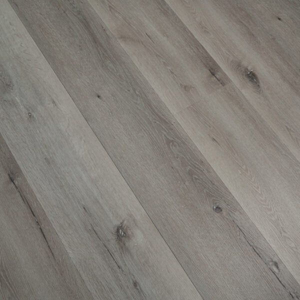 SPC / Rigid Core Vinyl Straight Plank Click System Old Titan Wide Planks Cool Mid Grey - Image 3