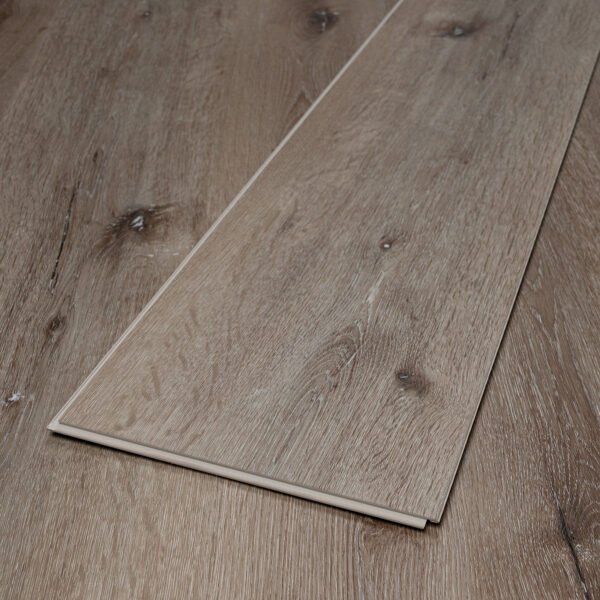 SPC / Rigid Core Vinyl Straight Plank Click System Old Titan Wide Planks Cool Mid Grey