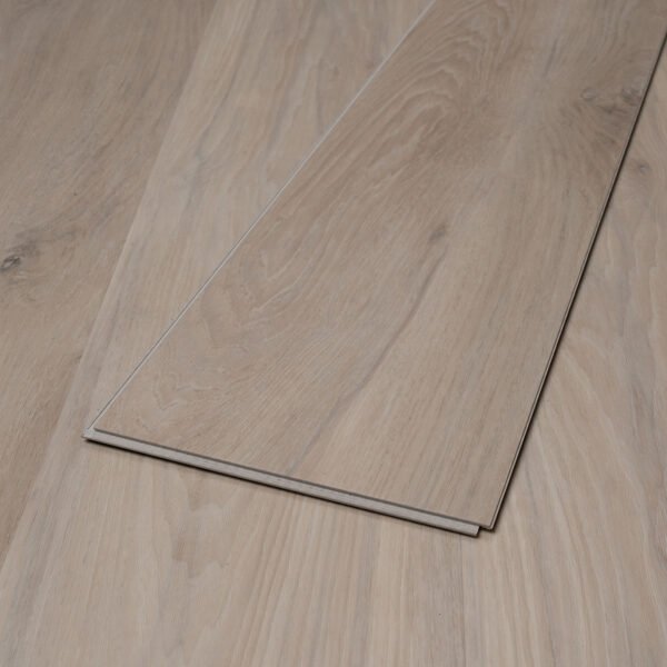 SPC / Rigid Core Vinyl Straight Plank Click System Old Titan Wide Planks Pale / White