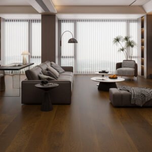 14mm Engineered Wood Straight Plank Tongue & Groove Brown Brushed UV Oiled Vibrant Collection Extra Long / XL Mid Oak Rich