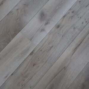 14mm Engineered Wood Straight Plank Tongue & Groove Grey Brushed Lacquered / Lac Trade Smart Wide Planks
