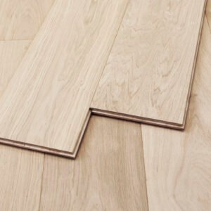 20mm Engineered Wood Straight Plank Click System Prime Wide Planks Pale/White